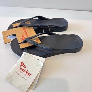 Archies Womens Arch Support Flip Flops Size 5 Blue NWT